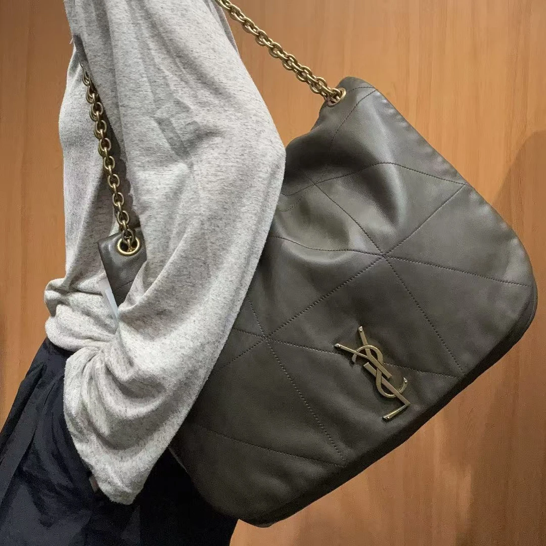 95新 YSL/圣罗兰 【蕾】 80 09144 橄榄绿单肩包