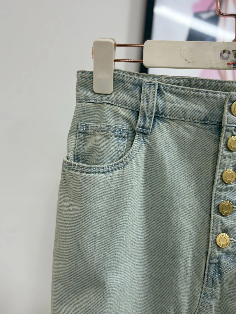 [十一  微瑕女春夏时尚通勤休闲百搭牛仔半身裙ZK201