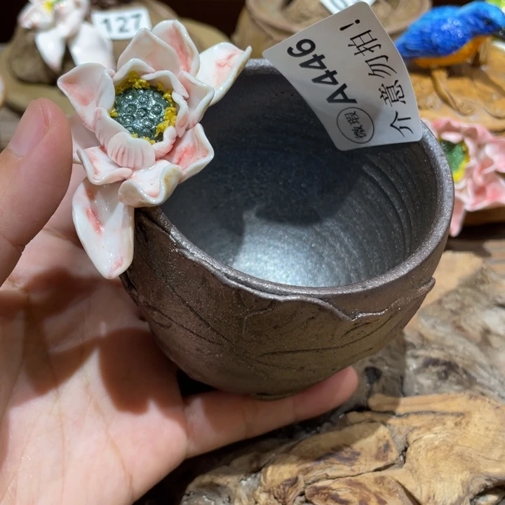 手工制作陶瓷茶具茶杯青蛙