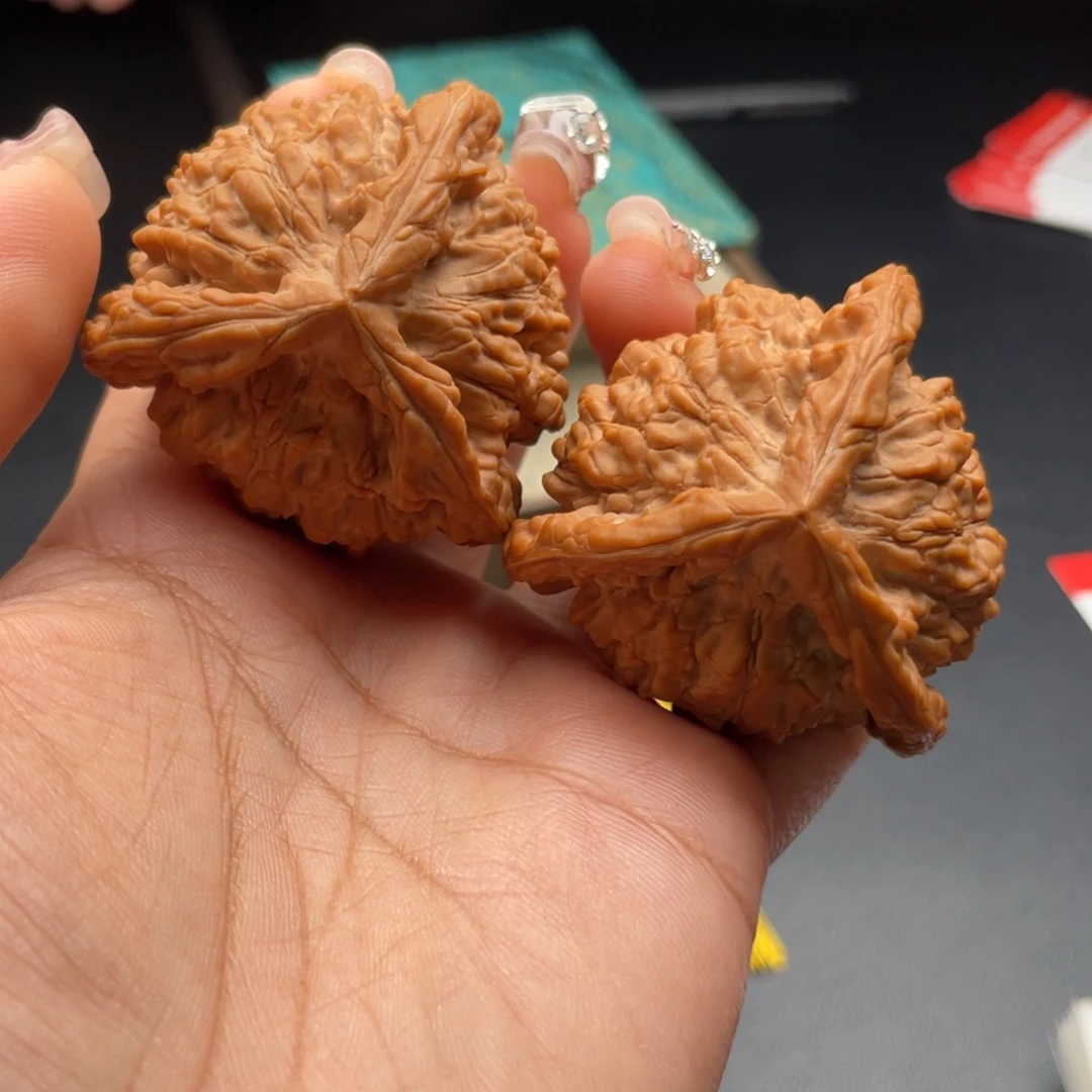 把件文玩核桃49尺寸官帽三棱