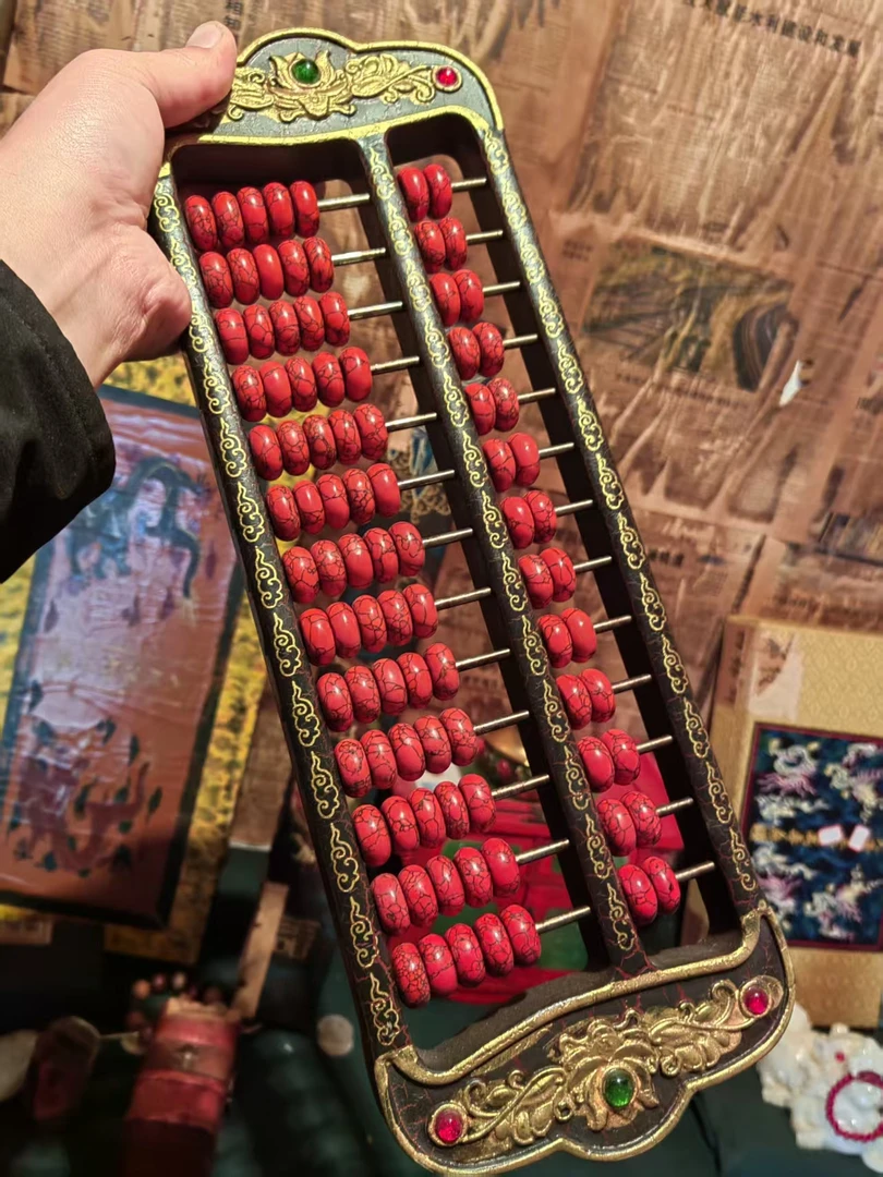 摆件精品摆件算盘 红送送  算盘