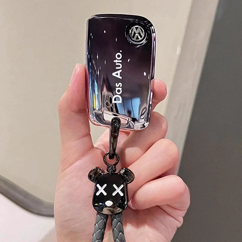 大众钥匙套迈腾帕萨特CC速腾polo宝来途岳探岳朗逸车途观L探歌扣