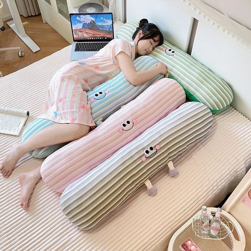 夏凉感冰丝多巴胺长条抱枕女生睡觉夹腿侧睡神器枕头宿舍床上AMH