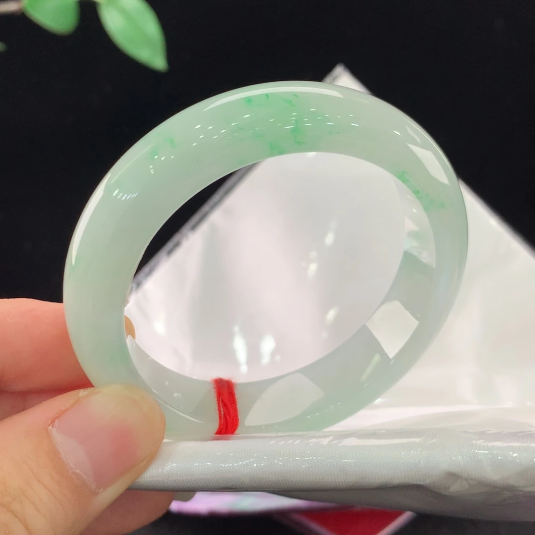 未镶嵌手镯翡翠49圈口0360