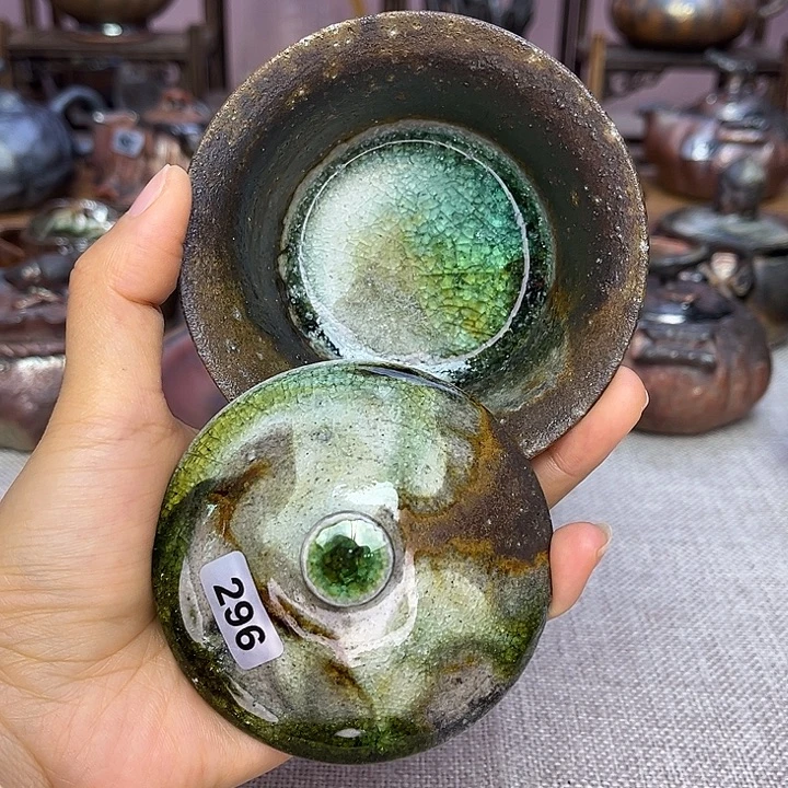 裸柴烧陶瓷手工茶器