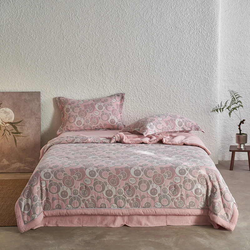 【双层纱-夏被】巨软巨透气 母婴级A类全棉双层纱空调被 亲肤夏凉被