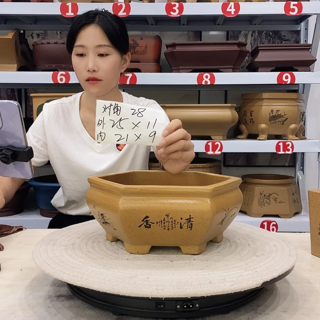 紫砂花盆紫砂花盆