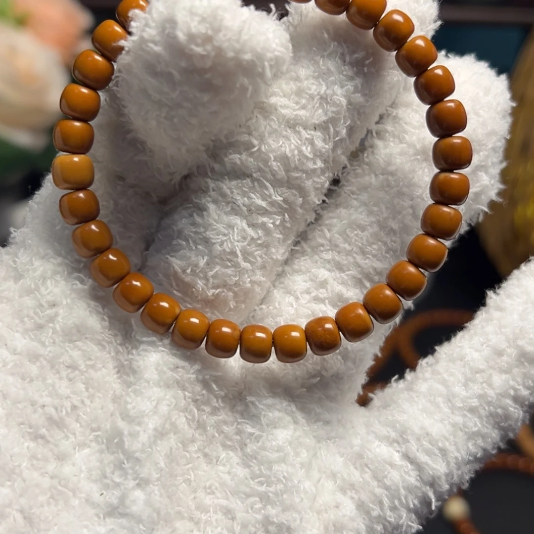 手串橄榄核老挝核尖单圈6.7福利