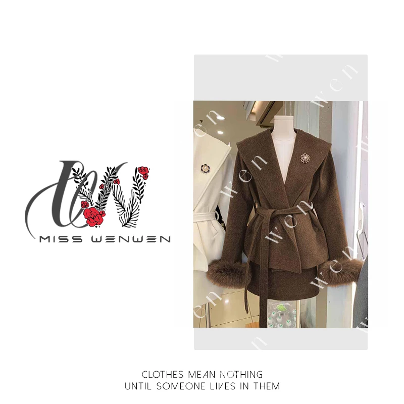 【文文专属】加棉保暖2026秋冬新款女士西装休闲风时尚短裙套装C999