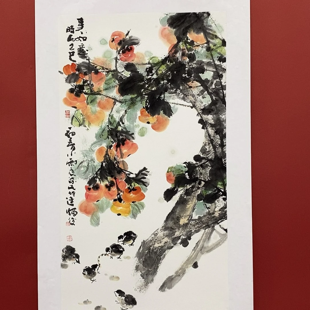 国画徐坤连三尺佳作