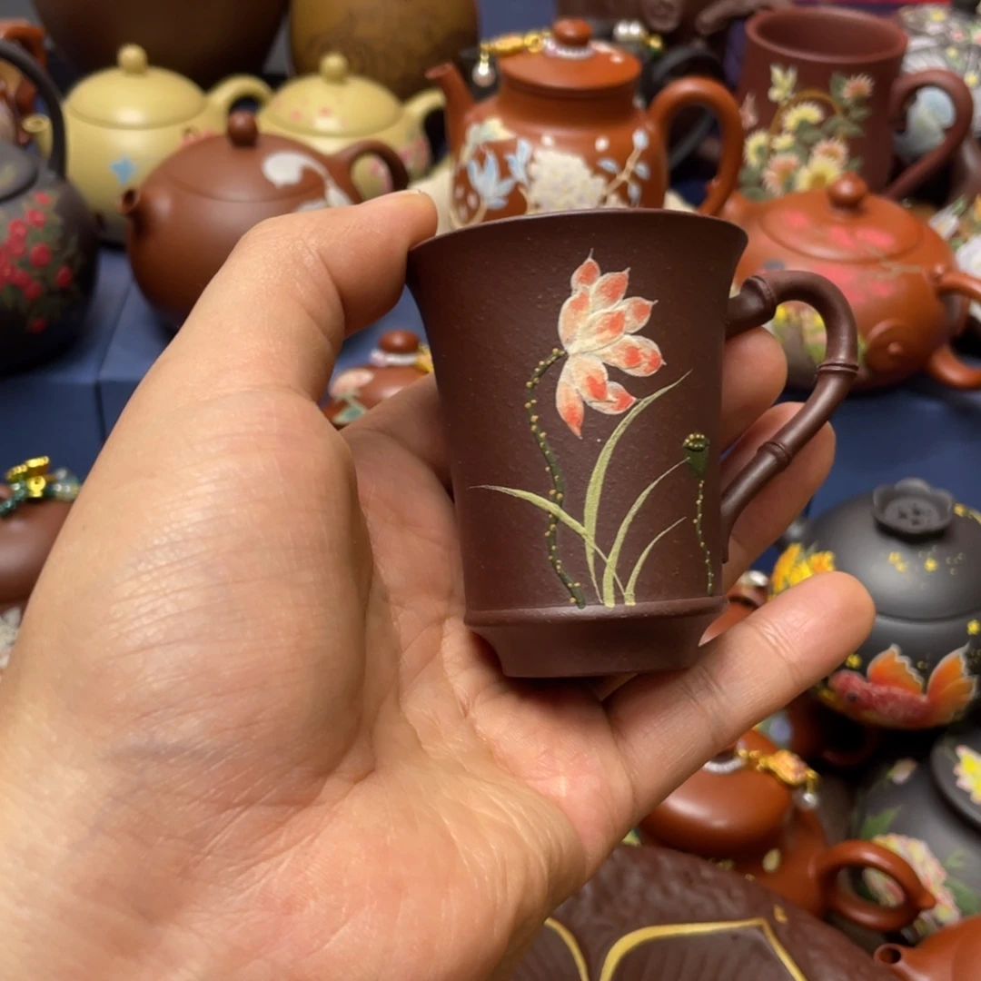 紫砂茶杯紫砂主人杯60cc