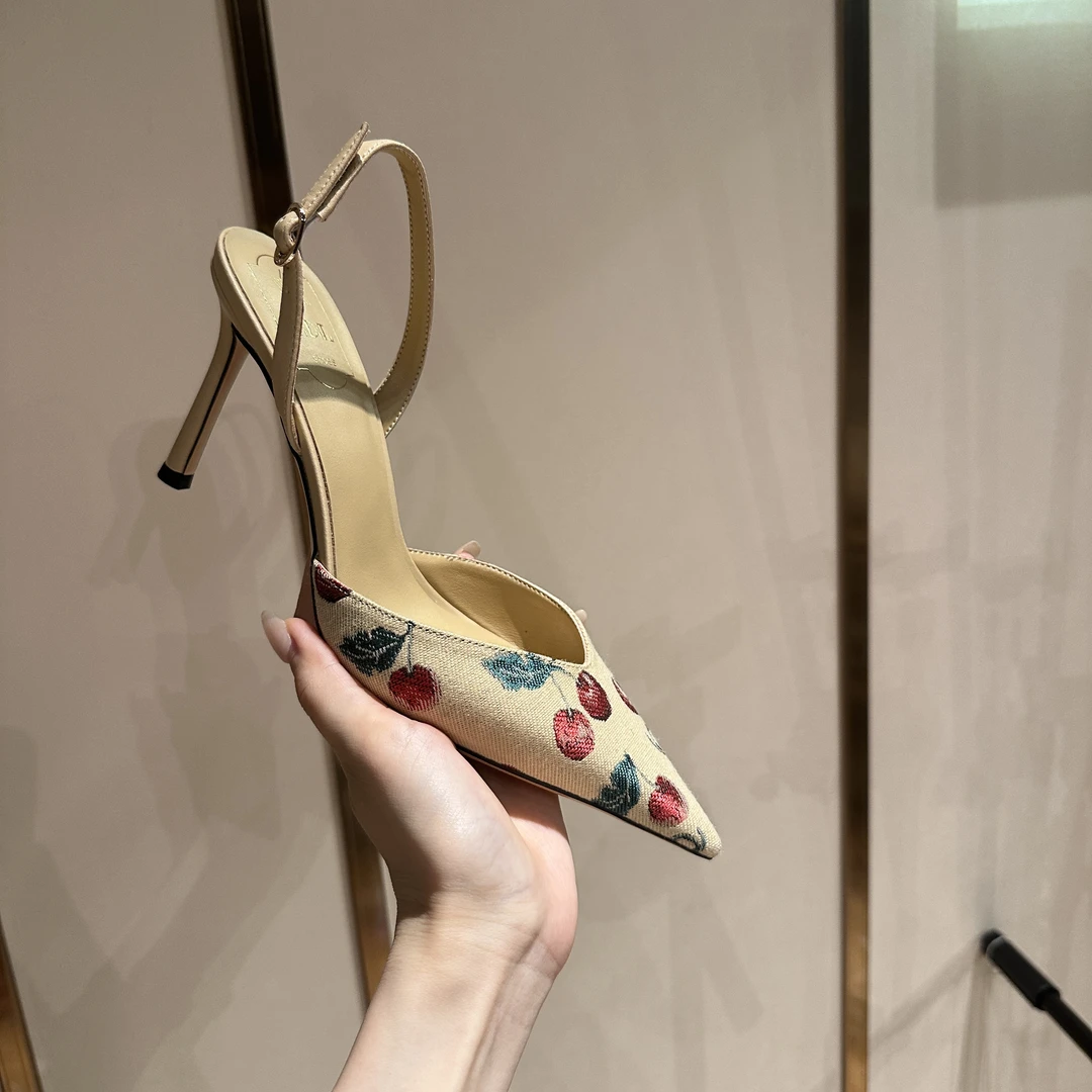 MIDITU/米蒂图 法式夏季气质高跟鞋2025年新款细跟时尚仙女风