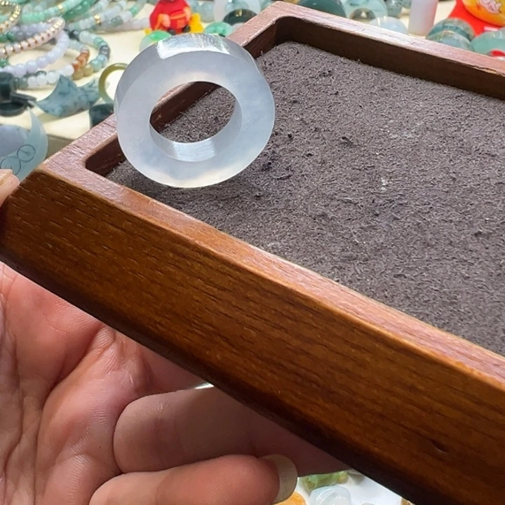 定制翡翠未镶嵌翡翠戒指9-13