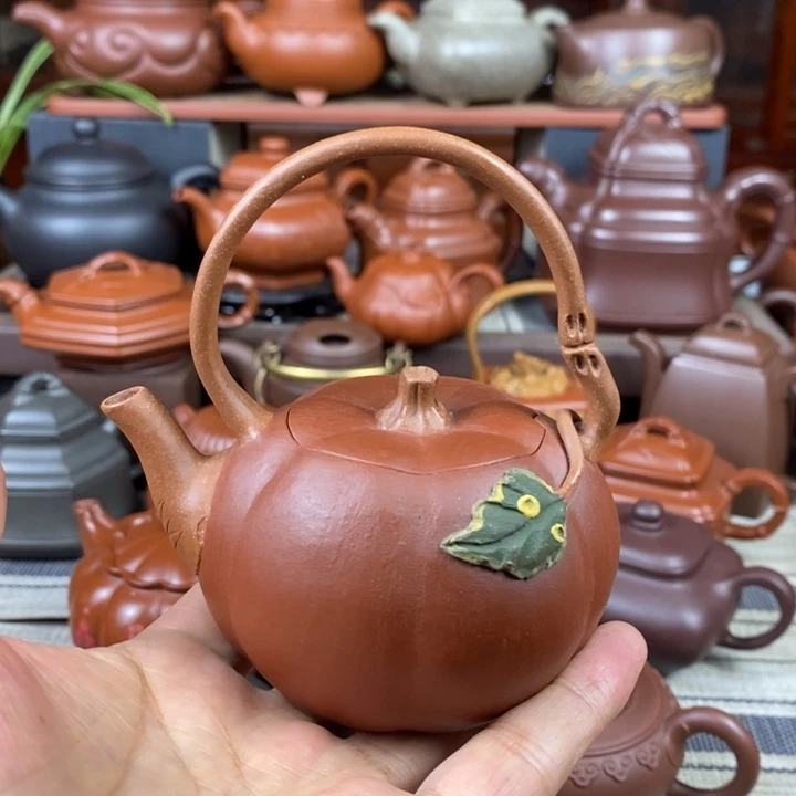 紫砂茶壶南瓜提梁180Cc双十一特价