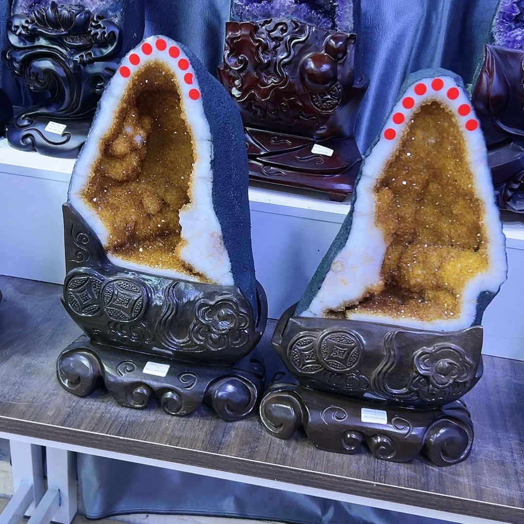 未镶嵌黄晶大型摆件（非配饰）