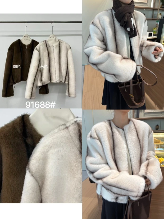 【ARONG阿荣家】摩登外套91688-咖色米色