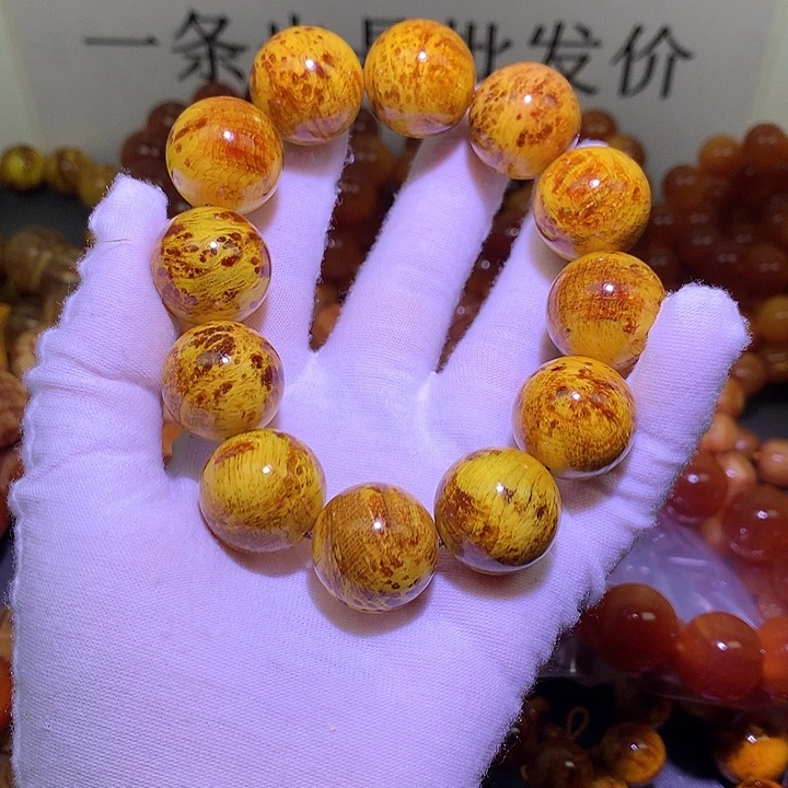 风***淡松木（琥珀木）手串/手链2.0 留疤