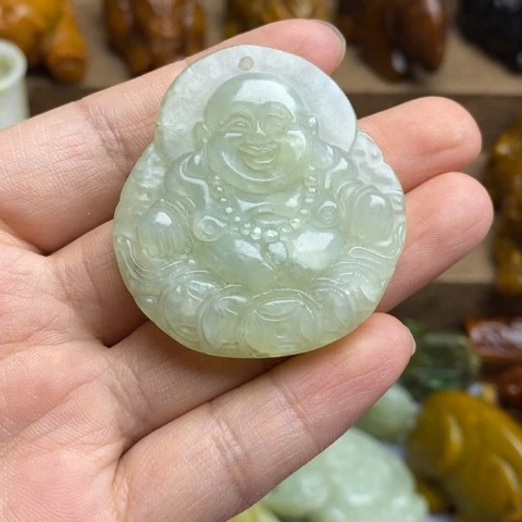 蛇纹石玉未镶嵌颈饰22