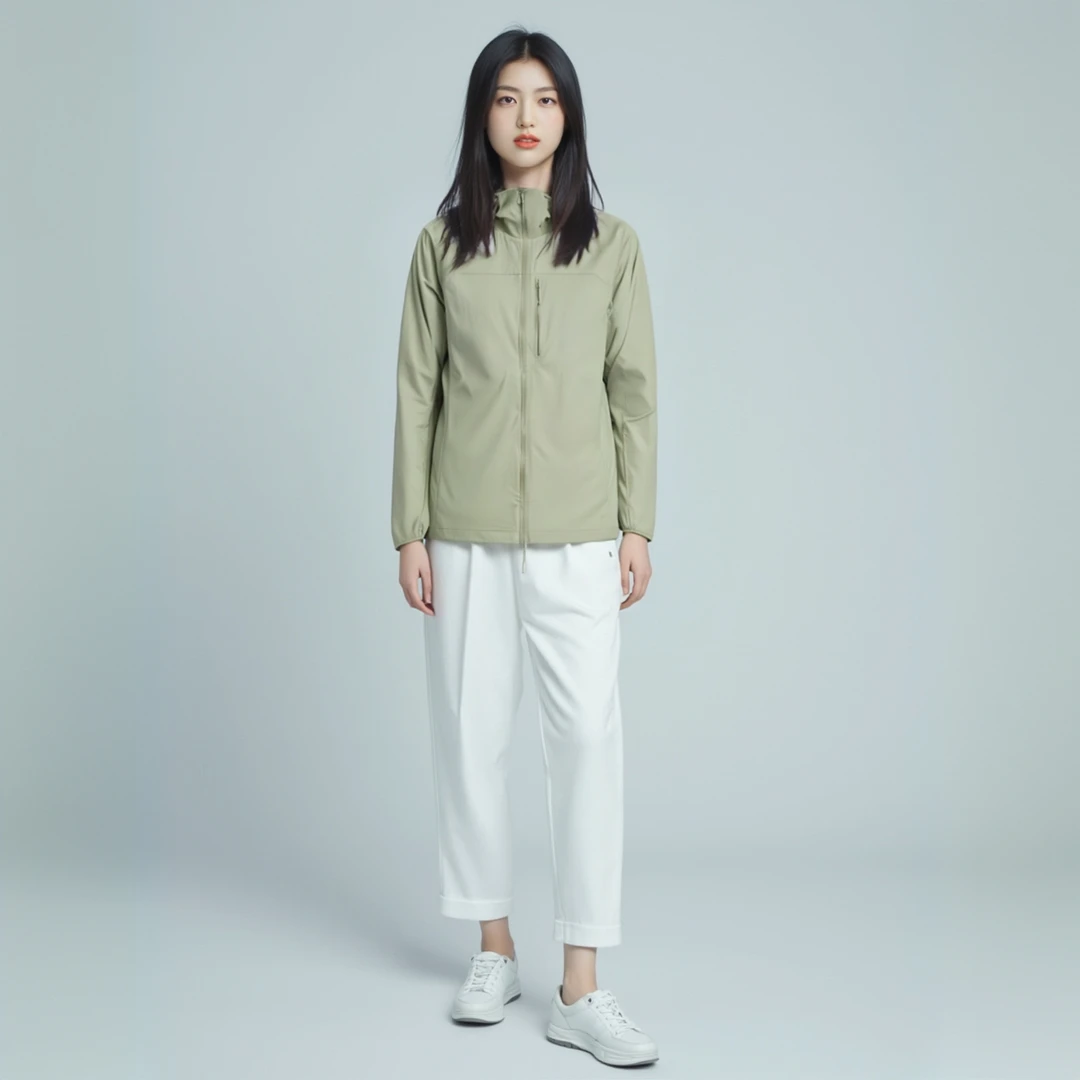 户外夏季男女通用轻薄可收纳连帽防风抗撕裂防晒衣