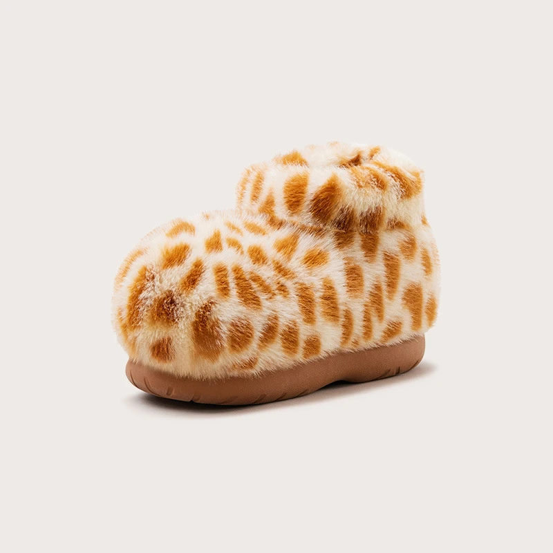 可爱卡通亲子棉靴女冬2025新款加绒加厚保暖居家室内情侣棉拖鞋男