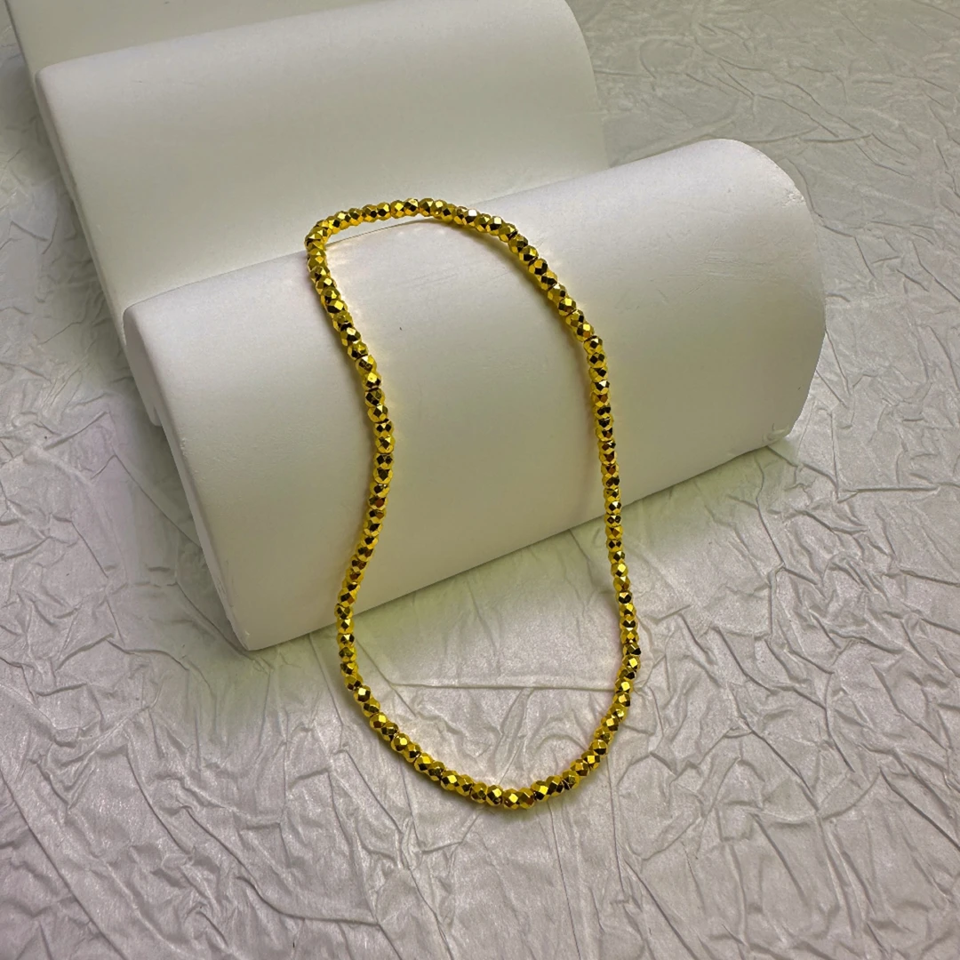 【老王黄金】足金999  1.5mm蹦迪珠串 C0276   LAZ353