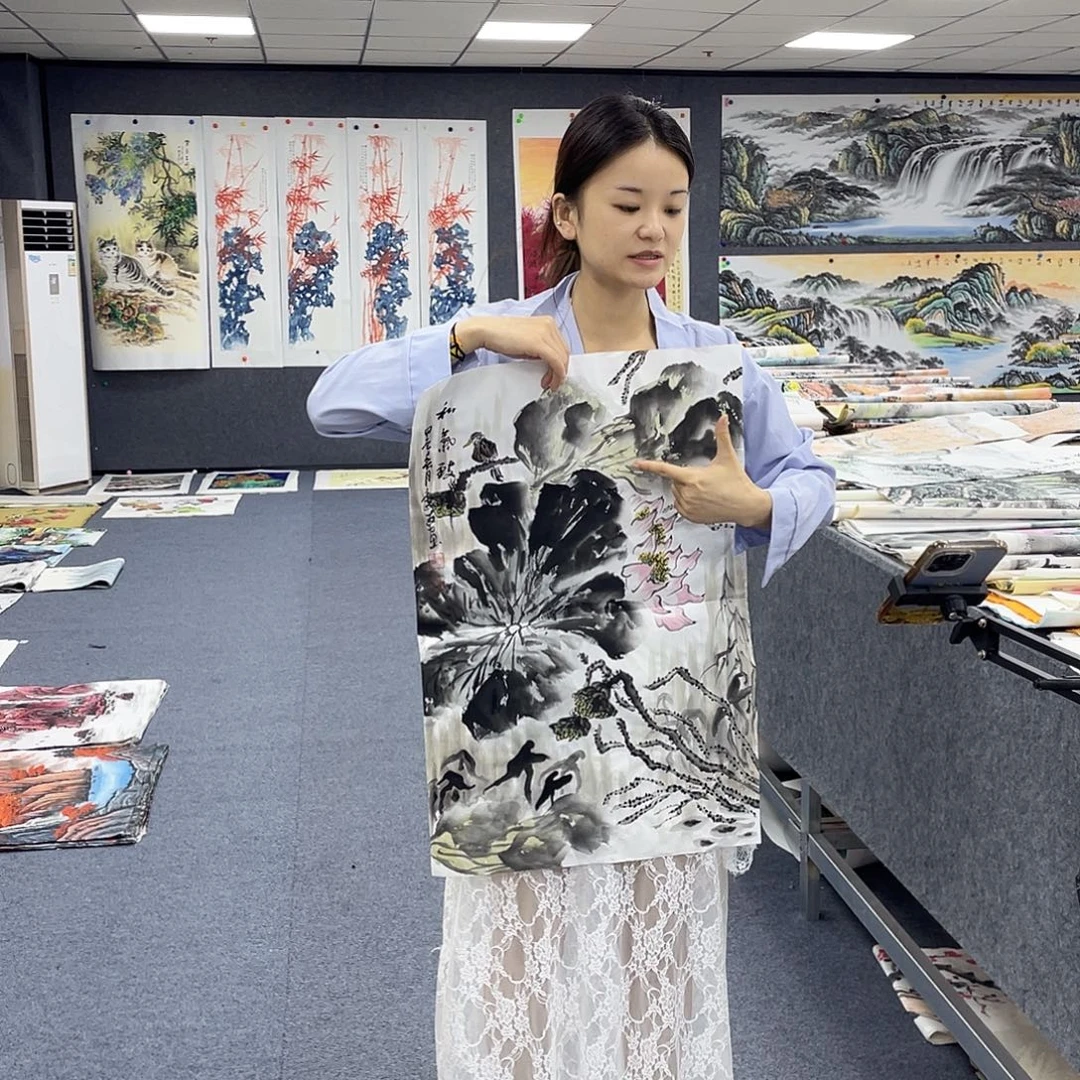 国画作品小姐姐放漏…