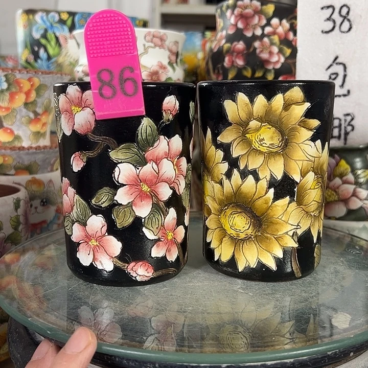 满38包邮 景德镇幸运花盆