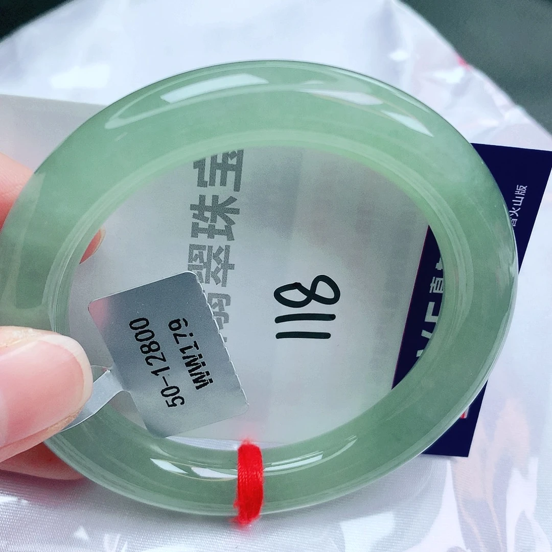 翡翠未镶嵌手镯缅甸天然A货翡翠手镯