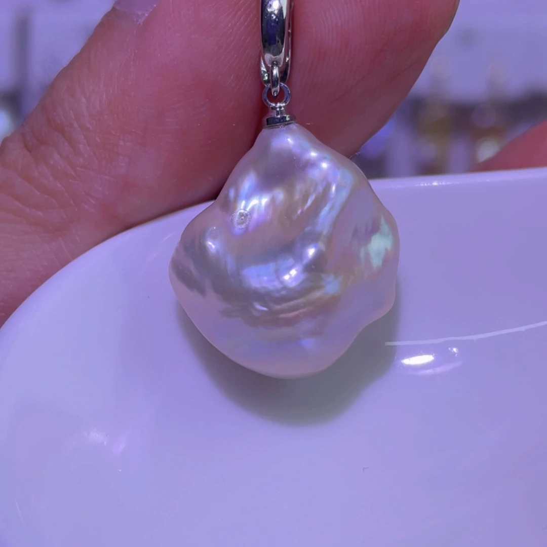 淡水珍珠未镶嵌天然淡水珍珠吊坠