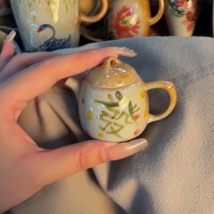 瓷片手工手绘陶瓷细微不一样