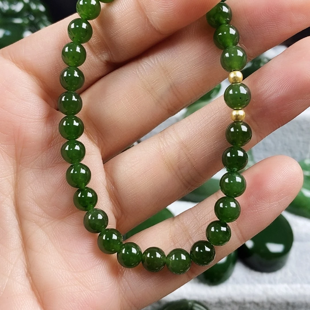 和田玉（碧玉）未镶嵌颈饰6mm