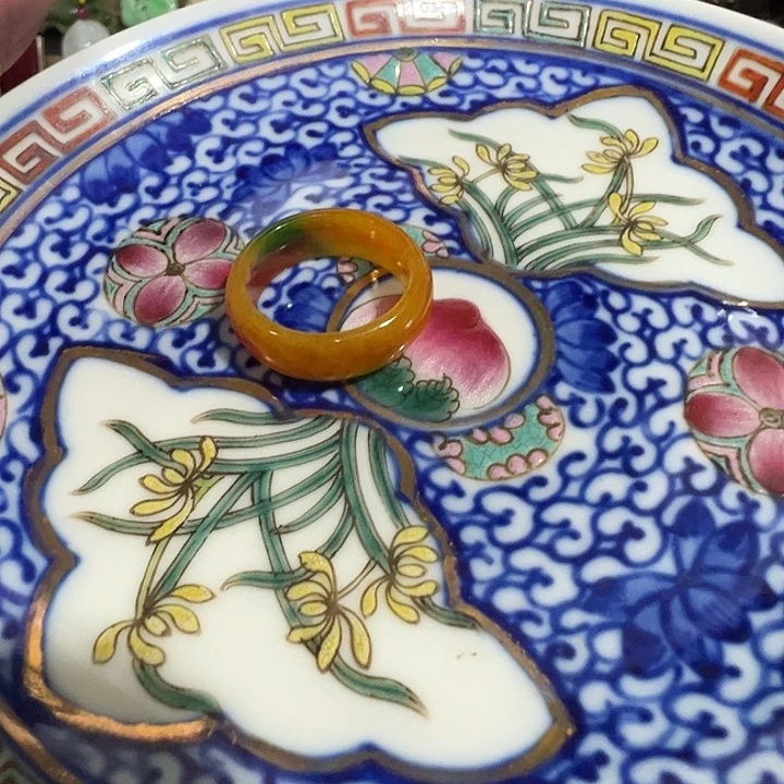 翡翠未镶嵌戒指翡翠戒指家格美丽