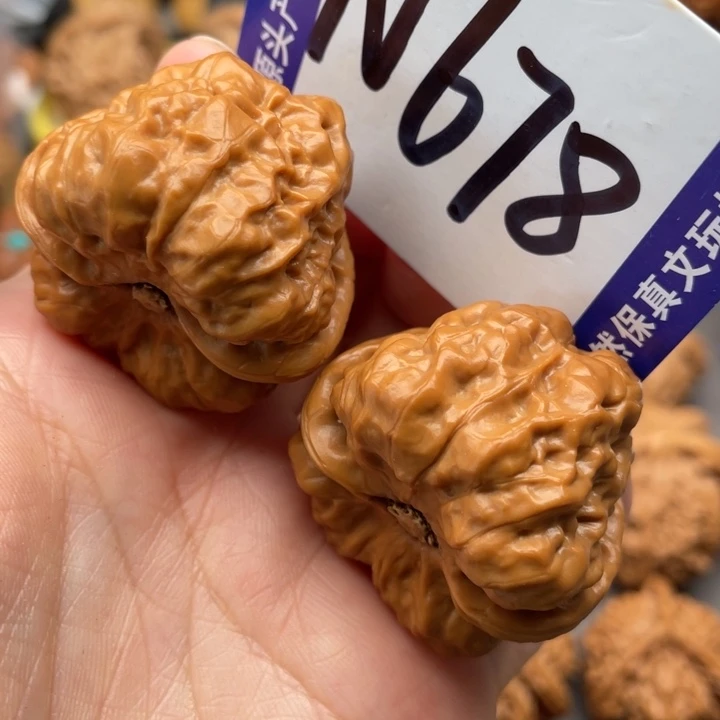 文玩核桃把件蛙蛙37尺
