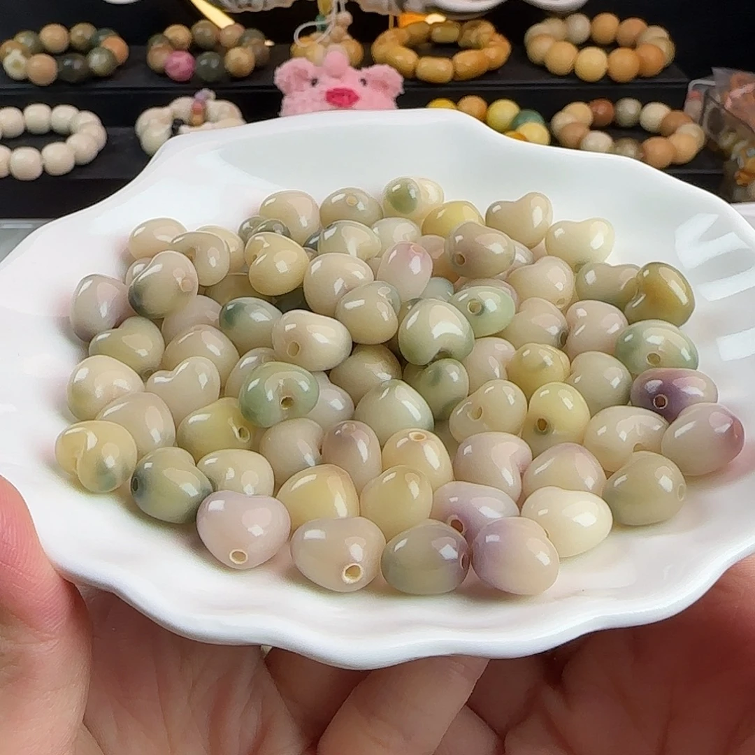 菩提根/象牙果手串卡13/14飘花爱心20卡牌➕10备珠