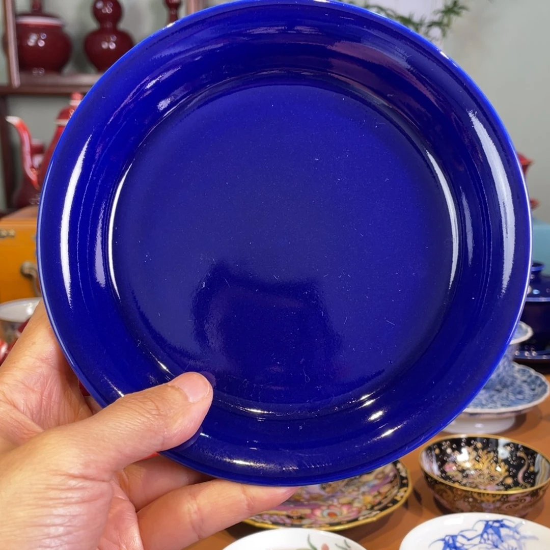 清欢雅玩原矿霁蓝壶承