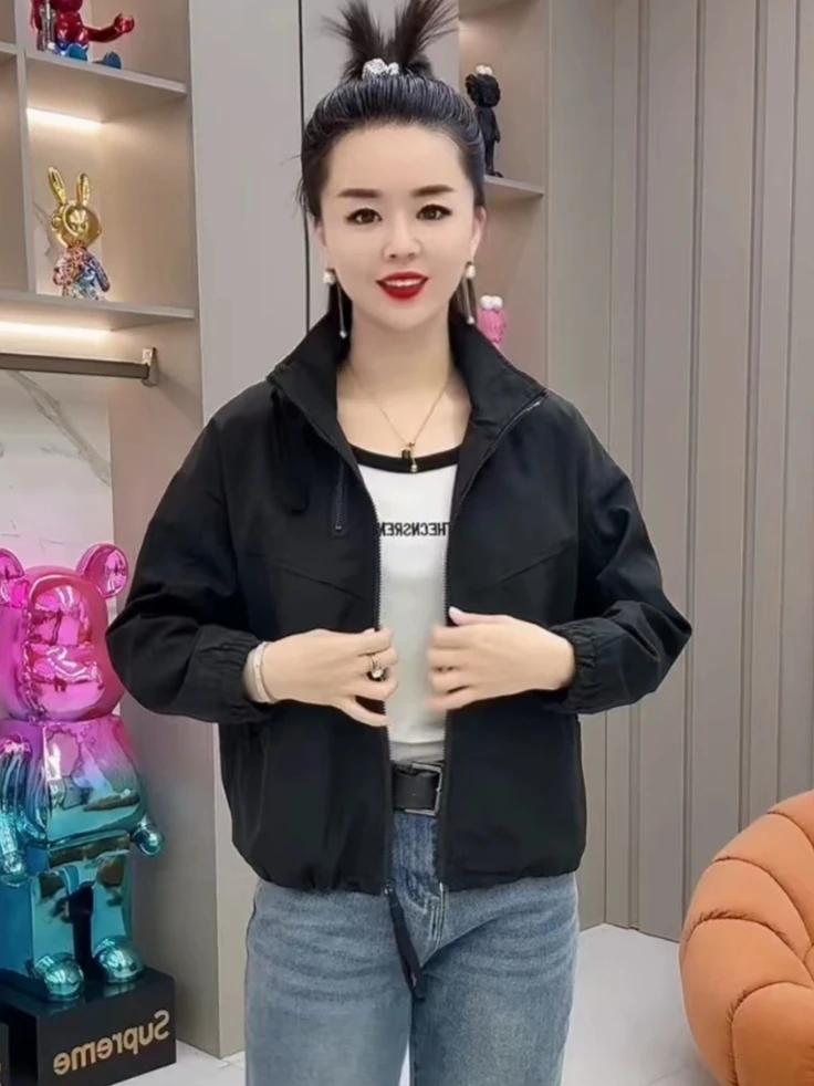 外套短款女春季2025年新款超好看登山服时尚夹克欧货小个子上衣