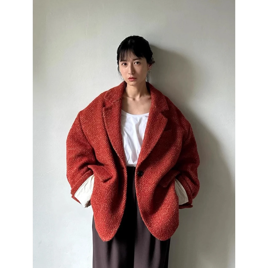 【MonTendre】 秋冬人气款 松本 羊毛混纺气质毛呢大衣外套
