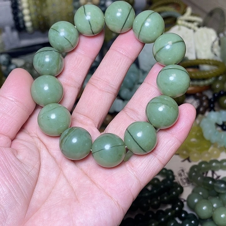 蛇纹石玉未镶嵌手链