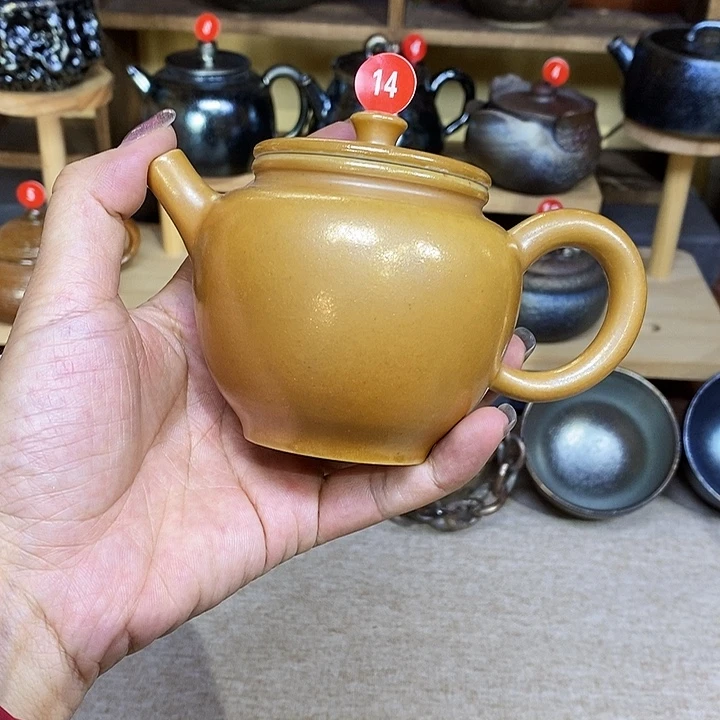 难***涂云南建水柴烧白泥壶