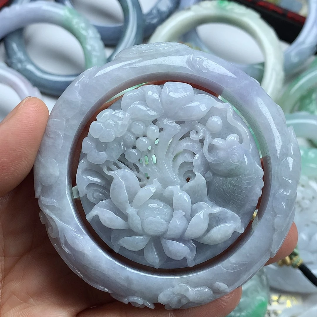 翡翠未镶嵌手镯天然翡翠57