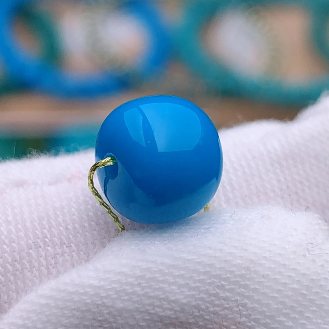 未镶嵌绿松石珠宝奇石8.3mm