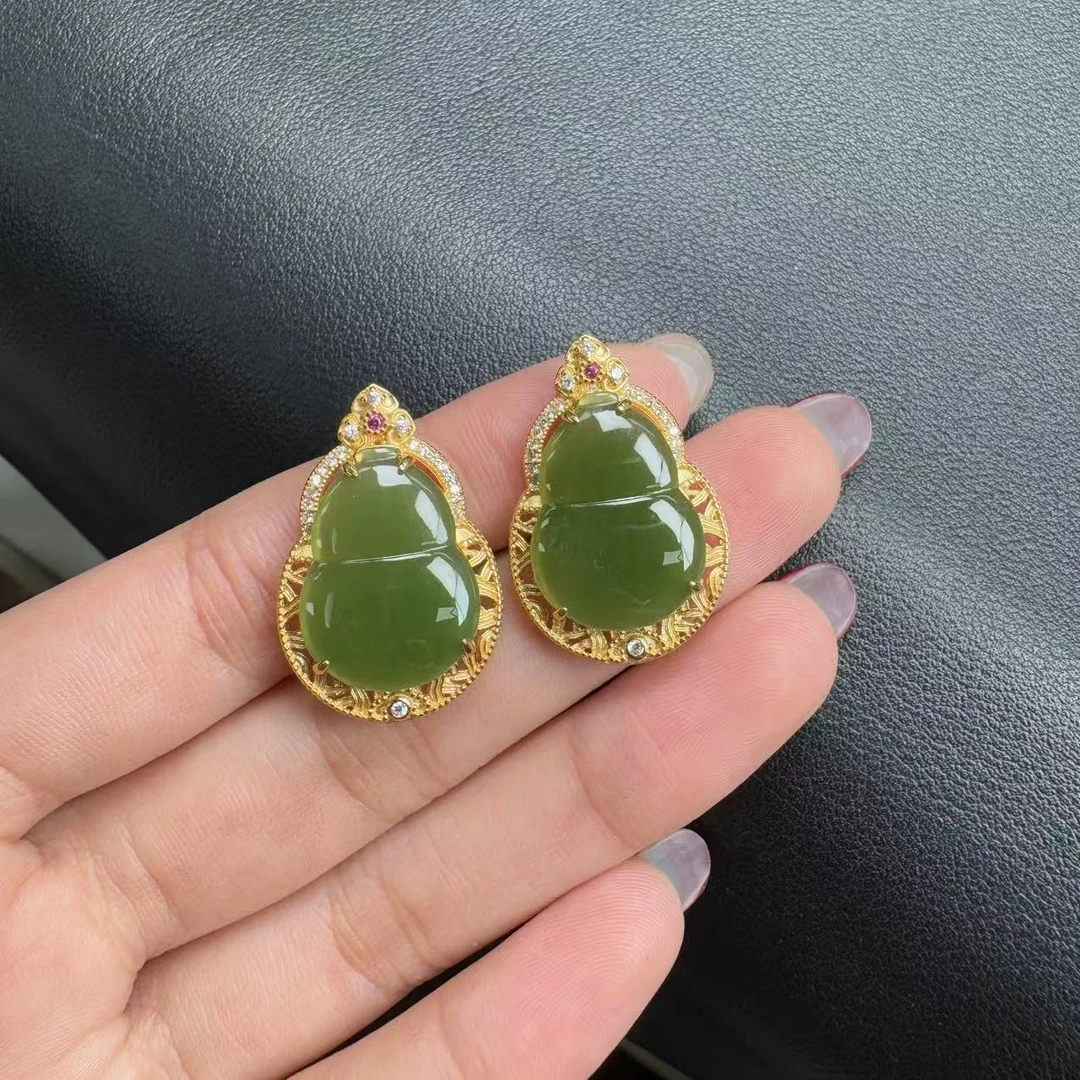 【玉经纶】30252/Q28-和田玉葫芦吊坠-多样性发其一