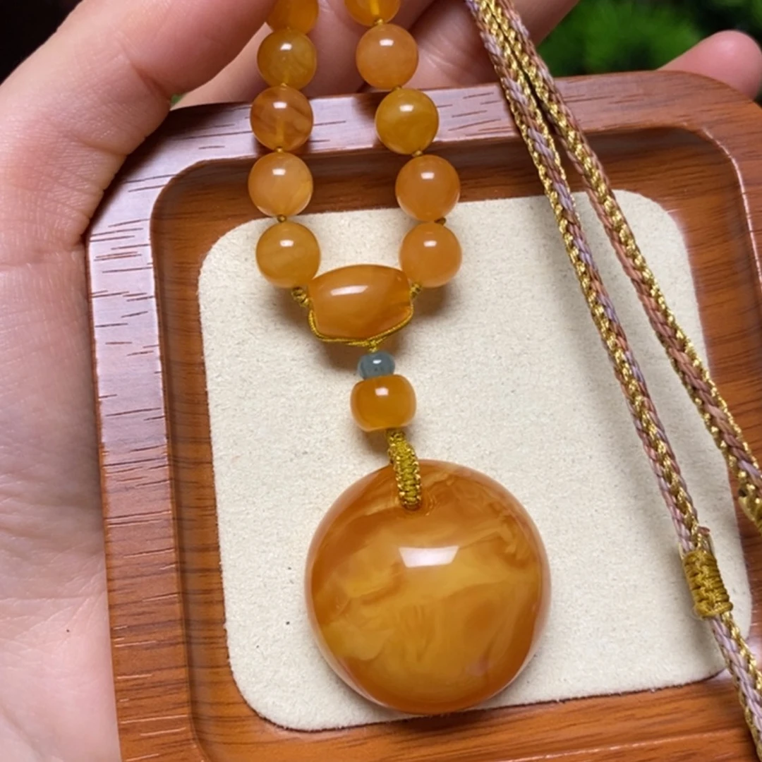 【闪购商品】蜜蜡颈饰未镶嵌项链