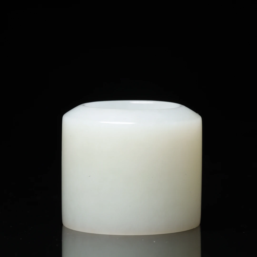 清代和田玉白玉扳指