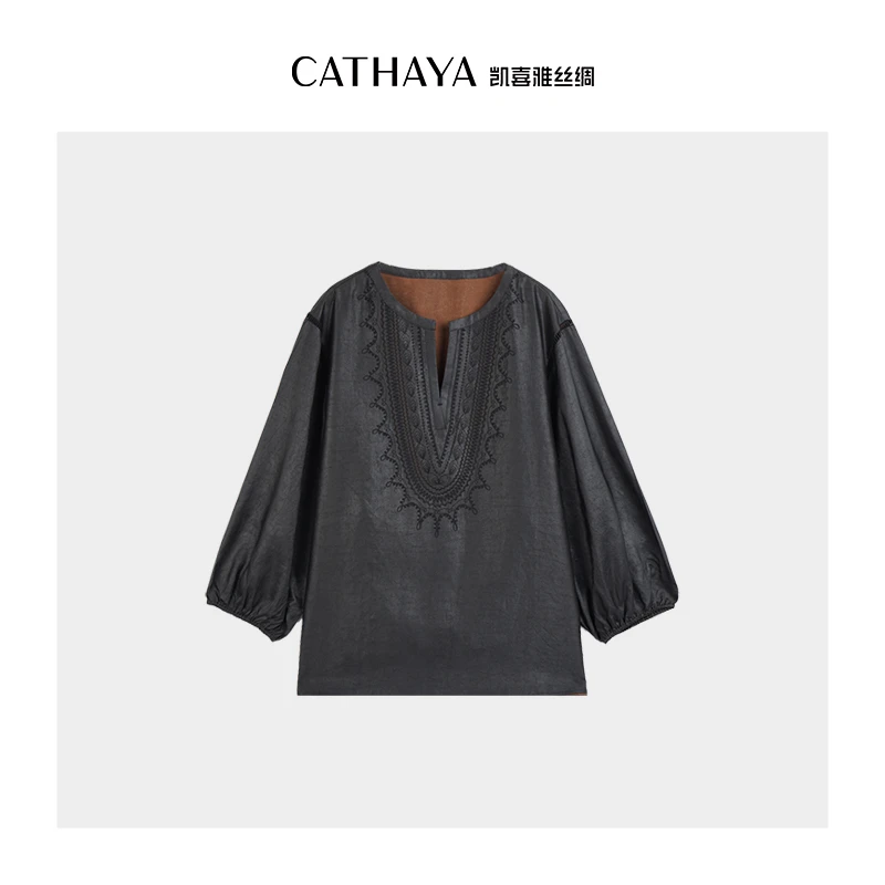 CATHAYA/凯喜雅 中袖上衣 AFK2FOJM138