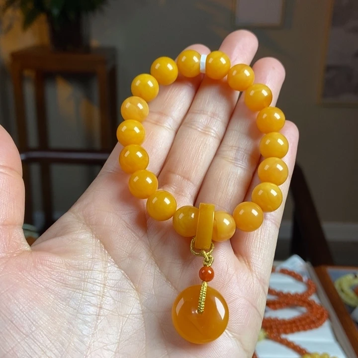 琥珀手链未镶嵌蜜蜡手串5