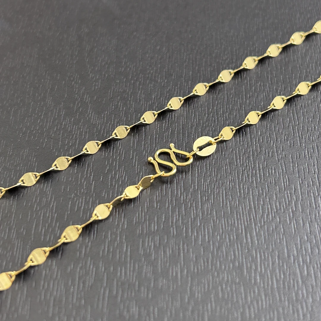 链子925银 【MZ】925银瓦片链M扣（50CM长）YXL073