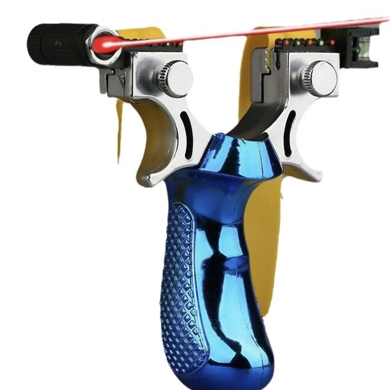 玩具弹弓红外线塑胶解压玩具高精度扁皮筋快压射击瞄准