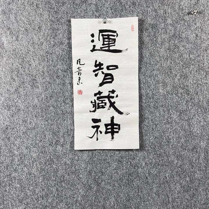 书法董老师运智藏神二平