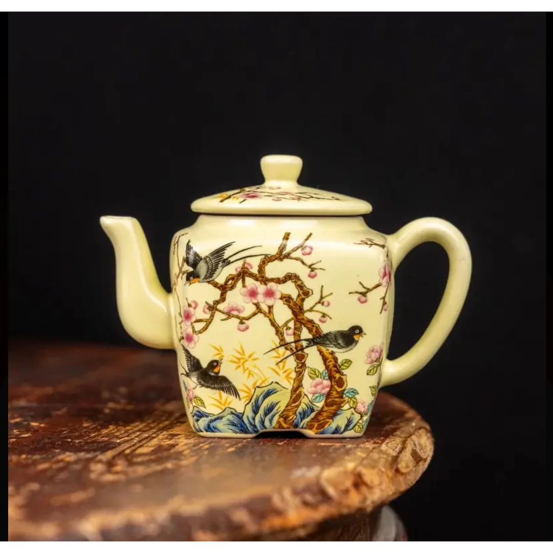 G1566-喜上眉梢四方壶（清仓）